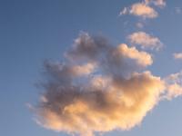 Zellerhorn Silhouette mit leuchtenden Abendwolken